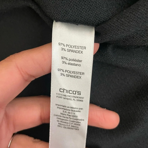 Womens By Chicoc’s Size 2 Tunic Long Ruffle Sleeve Front Lace Up Blouse - Picture 5 of 6